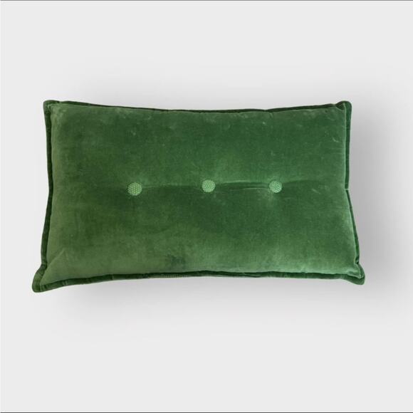 (2) NEW World Market velvet lumbar pillow - Picture 2 of 6